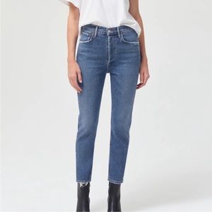 Agolde Riley Crop in Silence